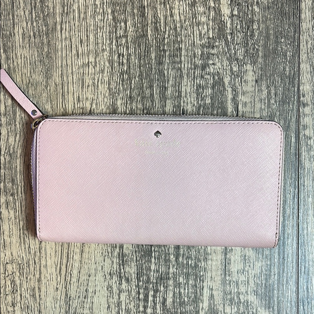 Kate Spade Pink Pebbled Leather Wallet